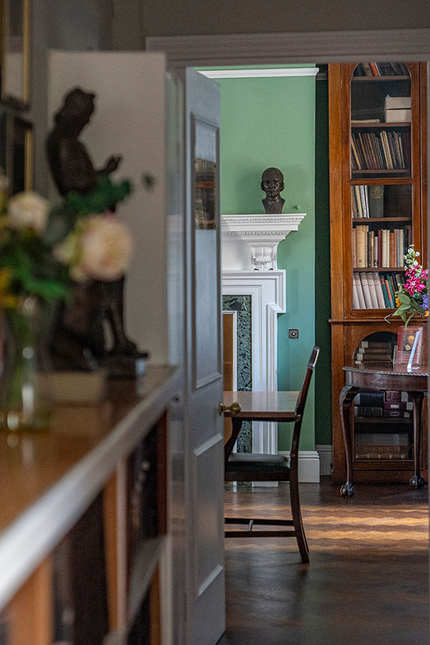 View through to the Lettsom House Library function room for hire View through to the Lettsom House Library function room for hire