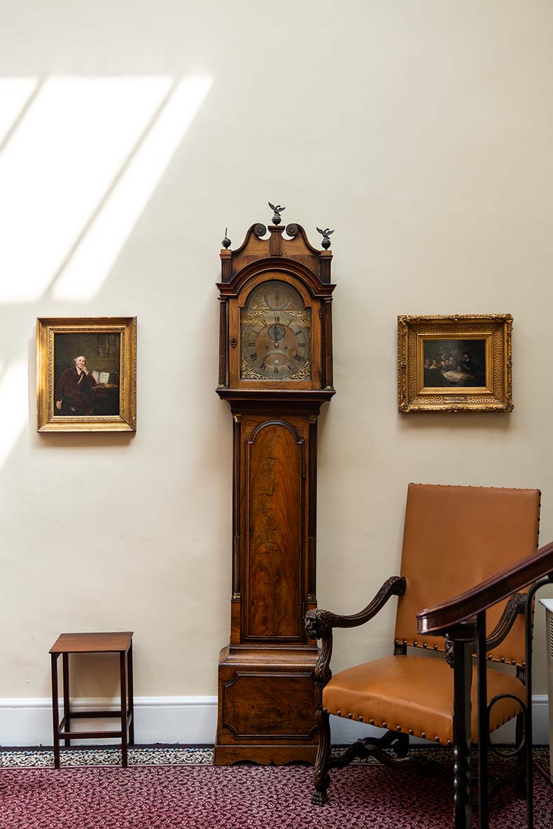 Entrance Hall to Lettsom House with Grandfather clock